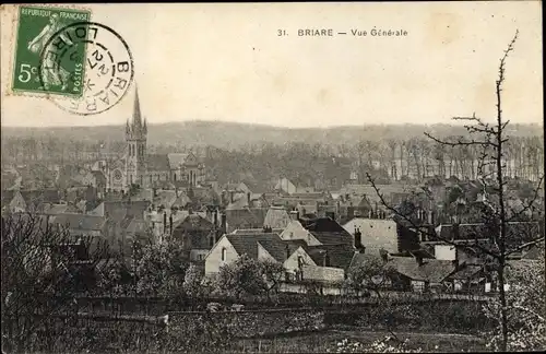 Ak Briare Loiret, Vue Générale