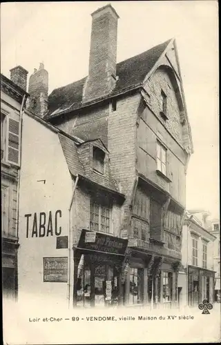 Ak Vendôme Loir et Cher, Vieille Maison, Commerce Petit Parisien