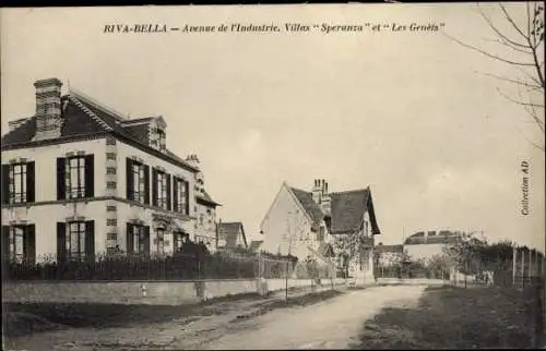 Ak Riva Bella Calvados, Avenue de l´Industrie, Villas "Speranza" et les "Genêts"