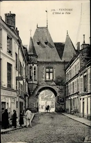 Ak Vendôme Loir et Cher, L´Hôtel de Ville