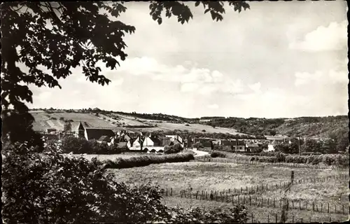 Ak Accolay Yonne, Vue Générale prise de la Route Nationale N°6