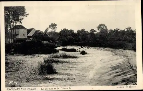 Ak Ancy le Franc Yonne, Le Moulin et le Déversoir