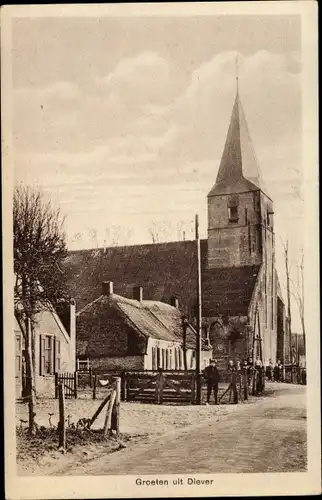 Ak Diever Drenthe Niederlande, Kirche