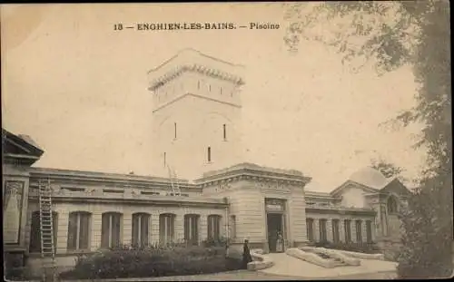 Ak Enghien les Bains Val d’Oise, Piscine