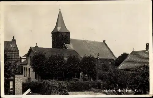 Ak Kedichem Vijfheerenlanden Utrecht Niederlande, Ned. Herv. Kerk