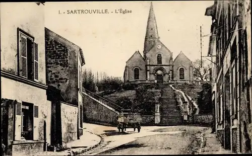 Ak Sartrouville Yvelines, Église