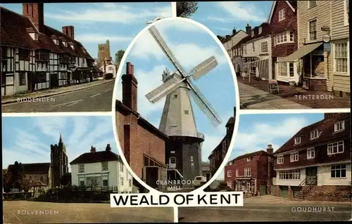 Ak Kent South East England, Biddenden, Rolvenden, Tenterden, Goudhurst, Cranbrook Mill