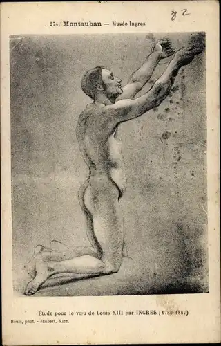 Künstler Ak  Montauban Tarn et Garonne, Musee Ingres, Etude pour le voeu de Louis XIII par Ingres