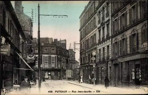 Ak Puteaux Hauts de Seine, Rue Jean-Jaurès