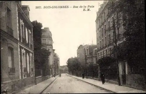 Ak Bois Colombes Hauts de Seine, Rue de la Paix