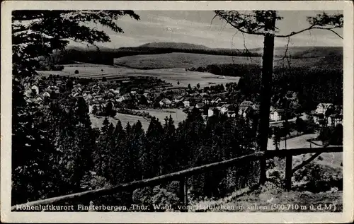 Ak Finsterbergen Friedrichroda im Thüringer Wald, Ort vom Hainfelsen aus gesehen