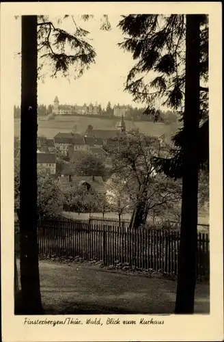 Ak Finsterbergen Friedrichroda im Thüringer Wald, Blick zum Kurhaus