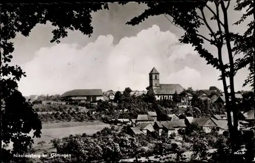 Ak Göttingen Leine, Nicolausberg, Teilansicht, Kirche