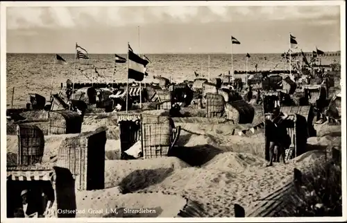 Ak Ostseebad Graal Müritz, Strandleben