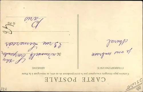 Ak Bellegarde Loiret, L´Église, Grande Nef