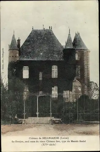 Ak Bellegarde Loiret, Château, Le Donjon