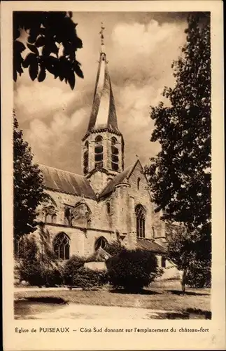 Ak Puiseaux Loiret, L´Église