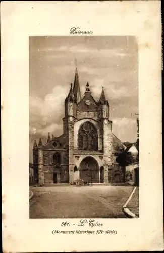 Ak Puiseaux Loiret, L´Église