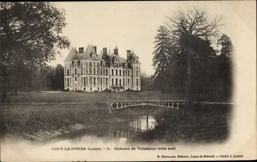 Ak Jouy le Potier Loiret, Château de Villefallier