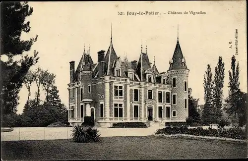 Ak Jouy le Potier Loiret, Château de Vignelles