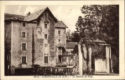 Ak Gironville Essonne, Le Moulin de Vicq