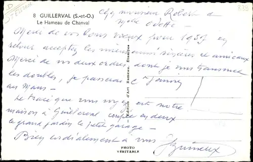 Ak Guillerval Essonne, Le Hameau de Chanval