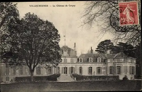 Ak Villecresnes Val-de-Marne, Le Château de Cerçay