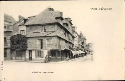 Ak Pont l'Évêque Calvados, Vieilles Maisons