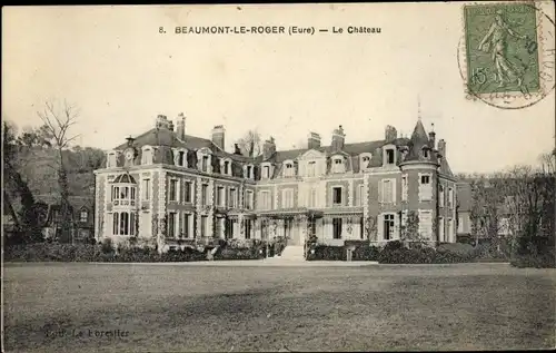 Ak Beaumont le Roger Eure, La Château