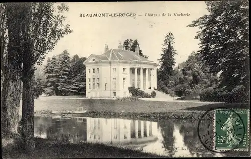 Ak Beaumont le Roger Eure, Château de la Vacherie