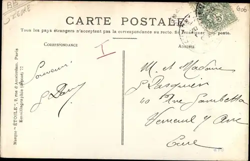 Ak Beaumont le Roger Eure, Église Saint Nicolas