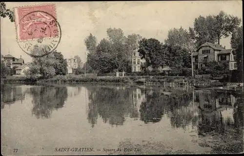 Ak Saint Gratien Val d’Oise, Square du Petit Lac