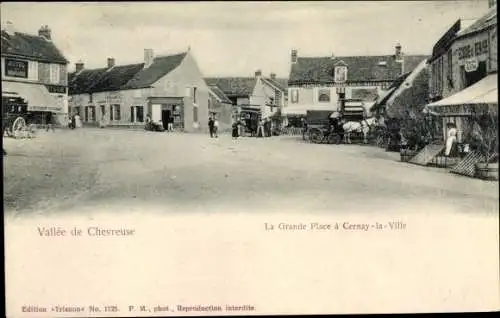 Ak Cernay la Ville Yvelines, Grande Place