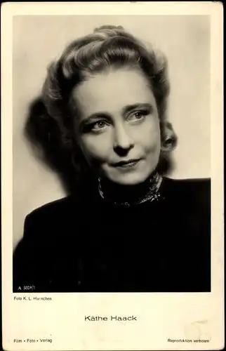 Ak Schauspielerin Käthe Haack, Portrait, A 3808/1