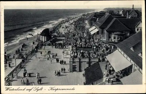 Ak Westerland auf Sylt, Kurpromenade