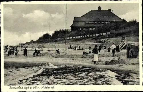 Ak Wyk auf Föhr in Nordfriesland, Südstrand