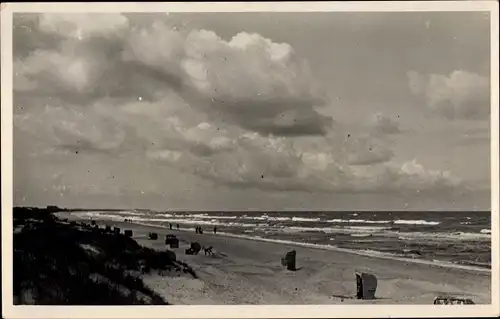 Ak Ostseebad Dierhagen, Partie am Strand, Strandkörbe