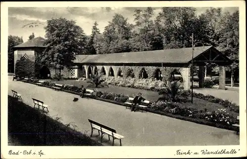 Ak Bad Orb in Hessen, Trink- und Wandelhalle