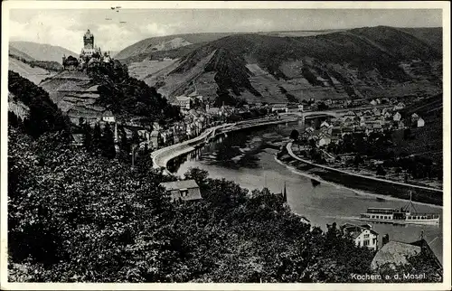 Ak Cochem an der Mosel, Totale