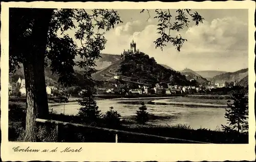 Ak Cochem an der Mosel, Ort mit Burg