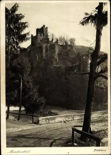 Ak Manderscheid in der Eifel Rheinland Pfalz, Niederburg