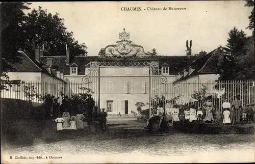 Ak Chaumes en Brie Seine et Marne, Château de Maurevert