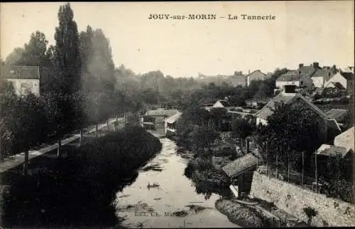 Ak Jouy sur Morin Seine et Marne, La Tannerie
