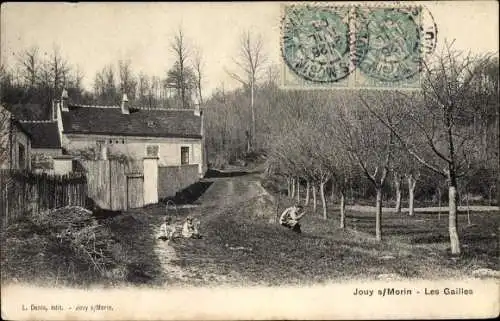 Ak Jouy sur Morin Seine et Marne, Les Gailles