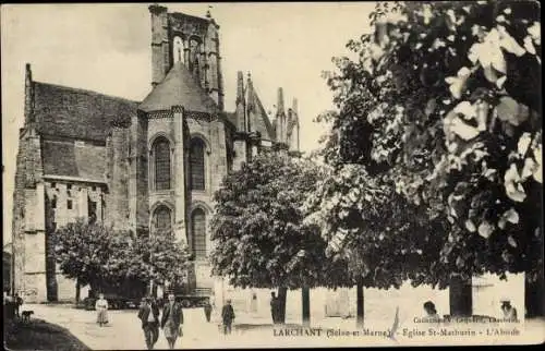 Ak Larchant Seine-et-Marne, Église Saint Mathurin