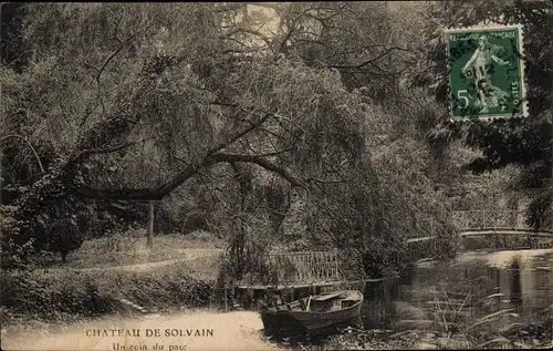 Ak Solvain Loiret, Un Coin du Parc