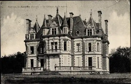 Ak Jargeau Loiret, Château de Saint Aignan