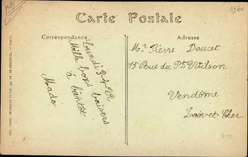 Ak Jargeau Loiret, Intérieur de l´Église