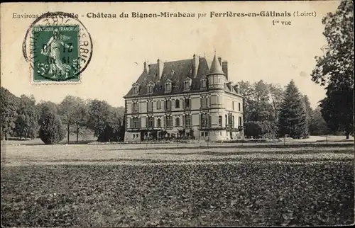 Ak Ferrières en Gâtinais Loiret, Château du Bignon Mirabeau