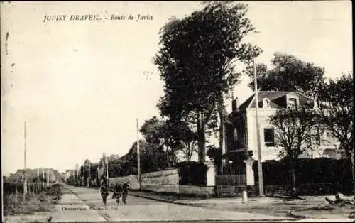Ak Juvisy Draveil Essonne, Route de Juvisy